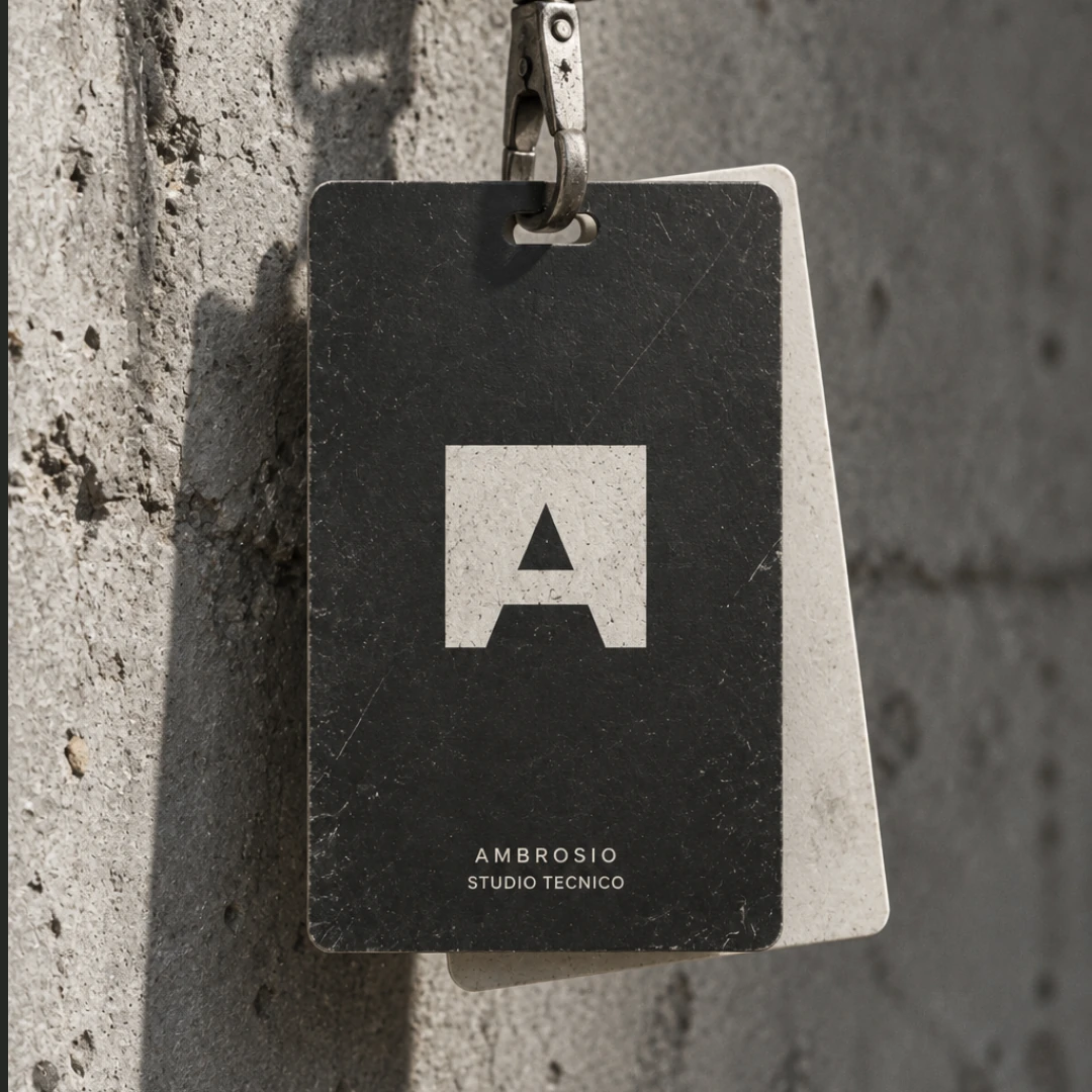 Badge grafite Ambrosio con cordino
