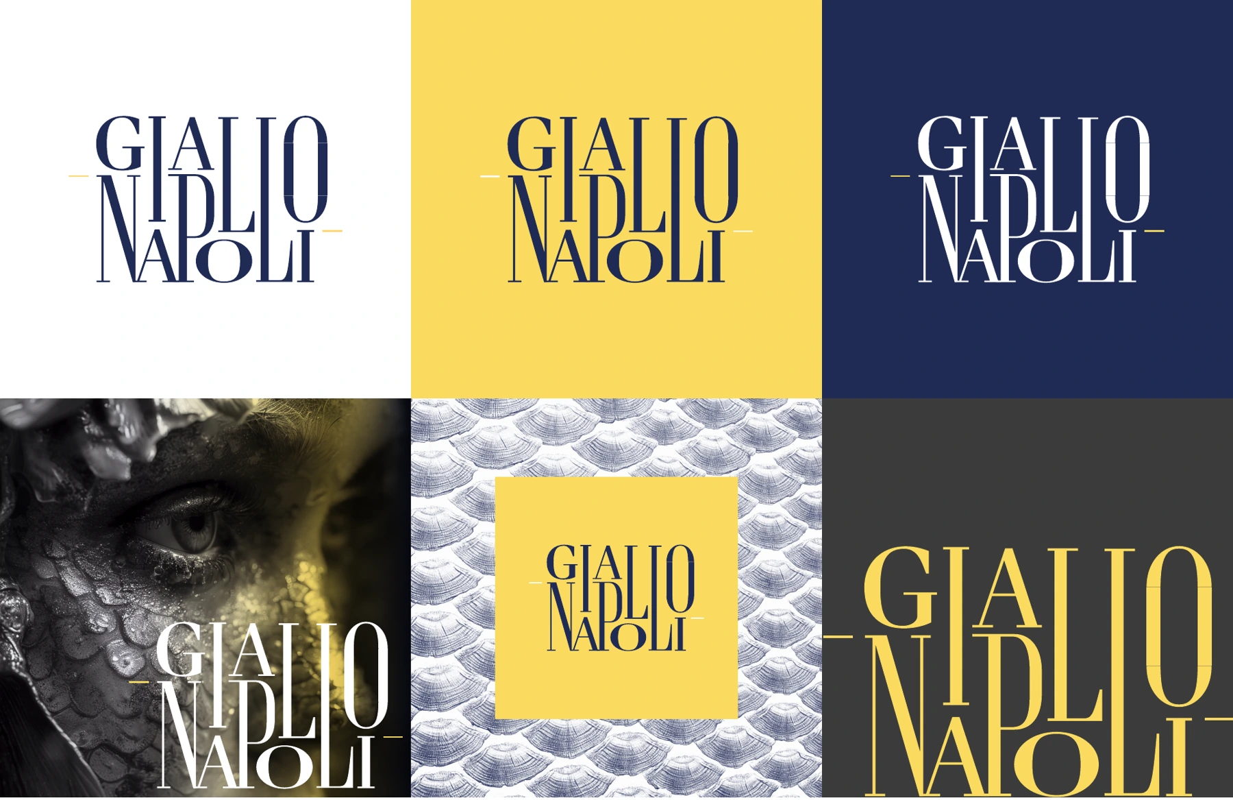 Logotipo su fondo giallo